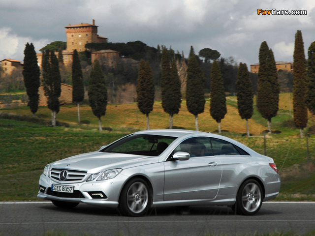 Mercedes-Benz E 500 Coupe AMG Sports Package (C207) 2009–12 wallpapers (640 x 480)