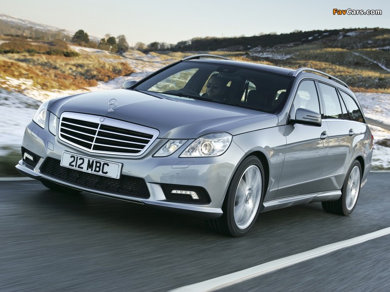 Mercedes-Benz E 250 CDI AMG Sports Package Estate UK-spec (S212) 2009–12 wallpapers (800 x 600)