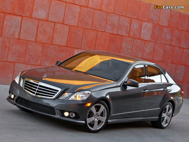 Mercedes-Benz E 350 AMG Sports Package US-spec (W212) 2009–12 wallpapers (640 x 480)