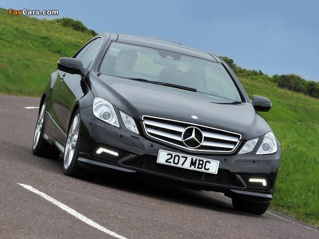 Mercedes-Benz E 500 Coupe AMG Sports Package UK-spec (C207) 2009–12 wallpapers (640 x 480)