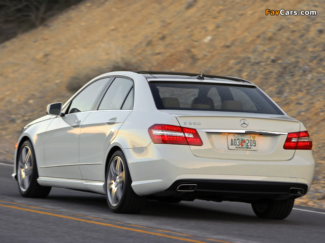 Mercedes-Benz E 550 AMG Sports Package (W212) 2009–12 wallpapers (640 x 480)