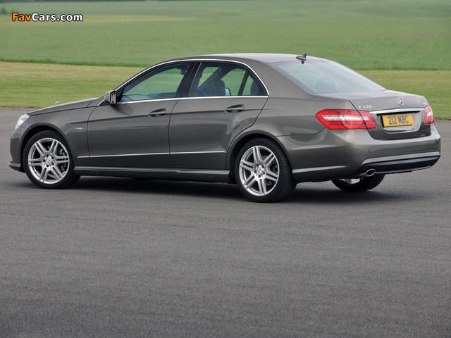 Mercedes-Benz E 220 CDI AMG Sports Package UK-spec (W212) 2009–12 wallpapers (640 x 480)