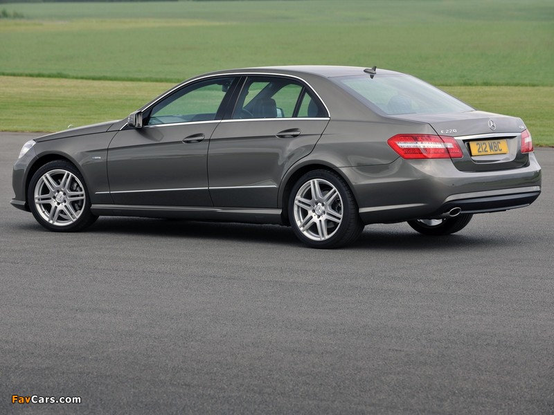 Mercedes-Benz E 220 CDI AMG Sports Package UK-spec (W212) 2009–12 wallpapers (800 x 600)