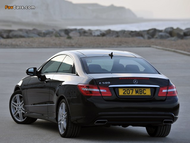 Mercedes-Benz E 500 Coupe AMG Sports Package UK-spec (C207) 2009–12 wallpapers (640 x 480)