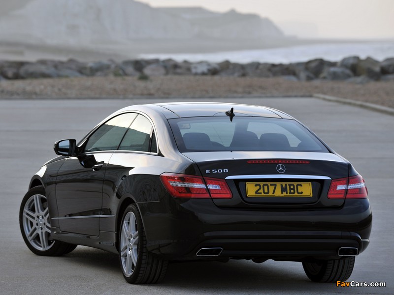 Mercedes-Benz E 500 Coupe AMG Sports Package UK-spec (C207) 2009–12 wallpapers (800 x 600)