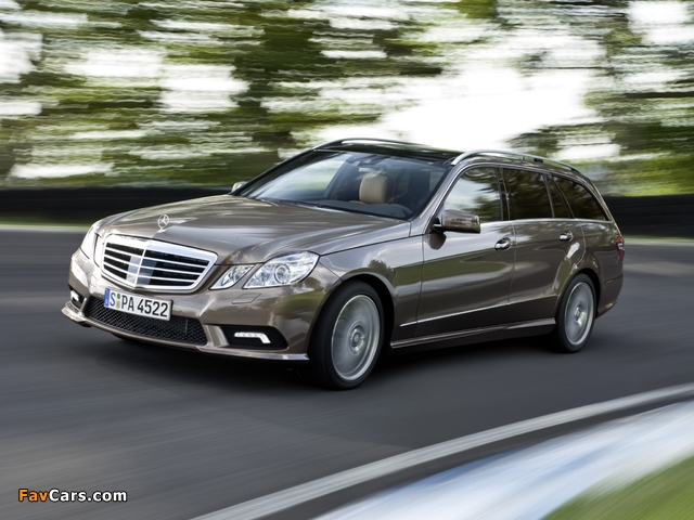 Mercedes-Benz E 500 AMG Sports Package Estate (S212) 2009–12 wallpapers (640 x 480)