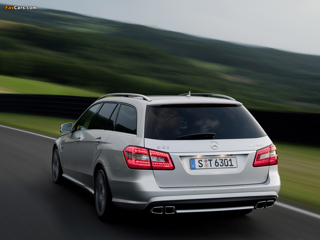 Mercedes-Benz E 63 AMG Estate (S212) 2009–11 wallpapers (1024 x 768)