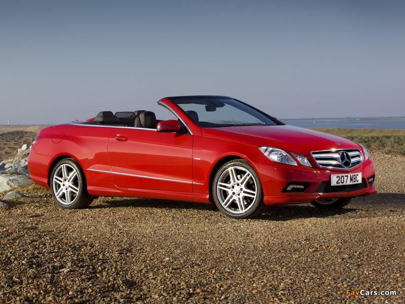Mercedes-Benz E 250 CGI Cabrio AMG Sports Package UK-spec (A207) 2010–12 images (800 x 600)
