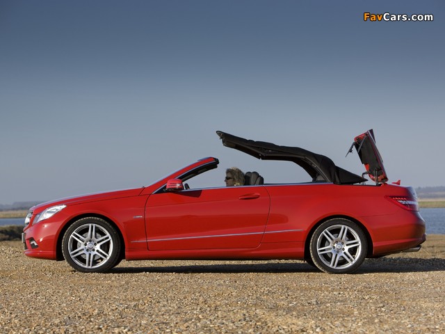 Mercedes-Benz E 250 CGI Cabrio AMG Sports Package UK-spec (A207) 2010–12 images (640 x 480)