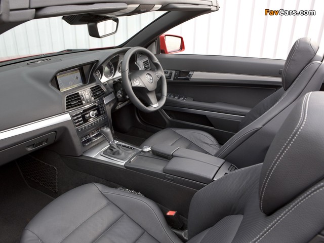 Mercedes-Benz E 250 CGI Cabrio AMG Sports Package UK-spec (A207) 2010–12 images (640 x 480)