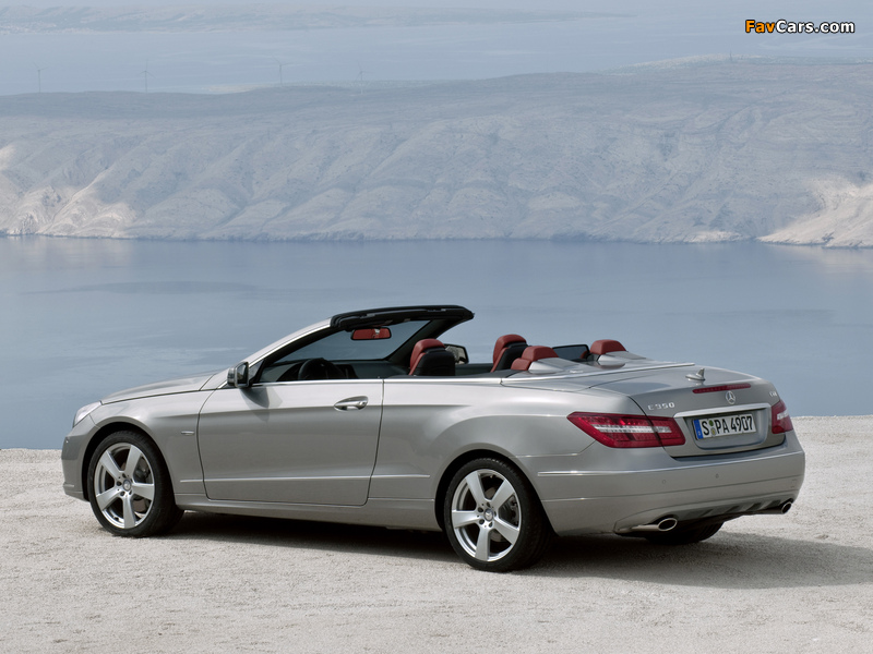 Mercedes-Benz E 350 CGI Cabrio (A207) 2010–12 images (800 x 600)