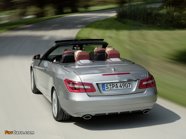 Mercedes-Benz E 350 CGI Cabrio (A207) 2010–12 images (640 x 480)