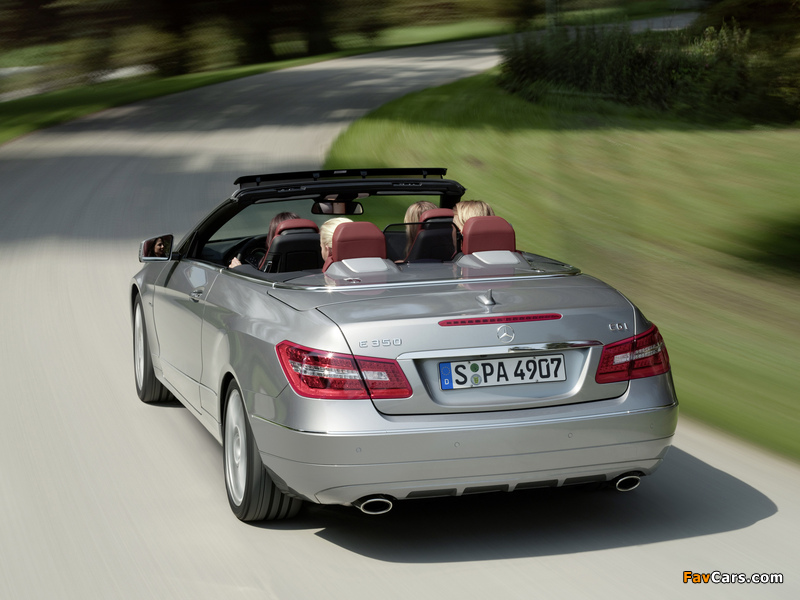 Mercedes-Benz E 350 CGI Cabrio (A207) 2010–12 images (800 x 600)