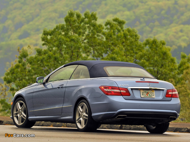 Mercedes-Benz E 550 Cabrio AMG Sports Package (A207) 2010–12 images (640 x 480)