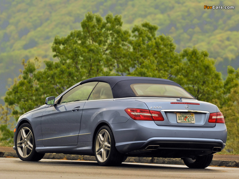 Mercedes-Benz E 550 Cabrio AMG Sports Package (A207) 2010–12 images (800 x 600)