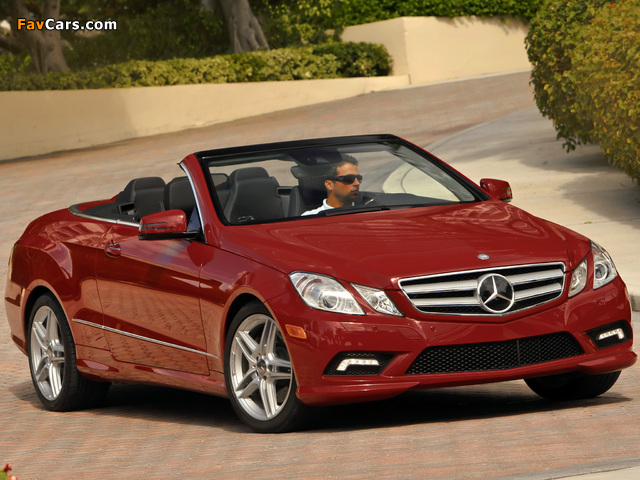 Mercedes-Benz E 550 Cabrio AMG Sports Package (A207) 2010–12 images (640 x 480)