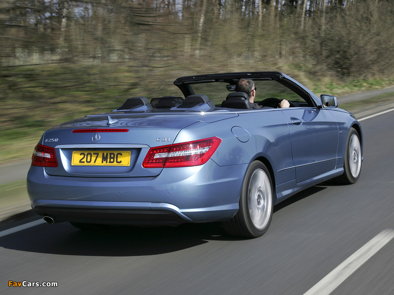 Mercedes-Benz E 250 CDI Cabrio AMG Sports Package UK-spec (A207) 2010–12 images (800 x 600)