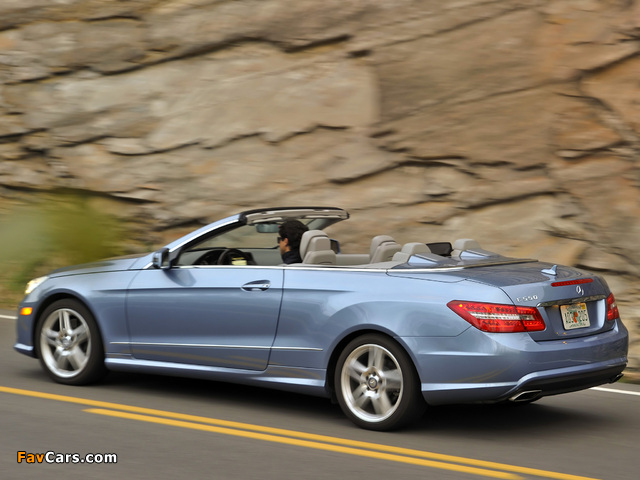 Mercedes-Benz E 550 Cabrio AMG Sports Package (A207) 2010–12 images (640 x 480)