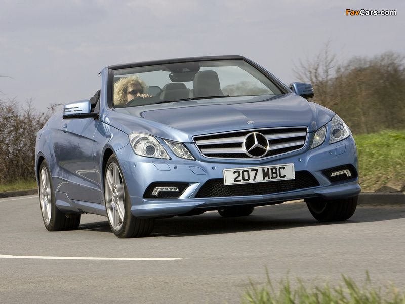 Mercedes-Benz E 250 CDI Cabrio AMG Sports Package UK-spec (A207) 2010–12 images (800 x 600)