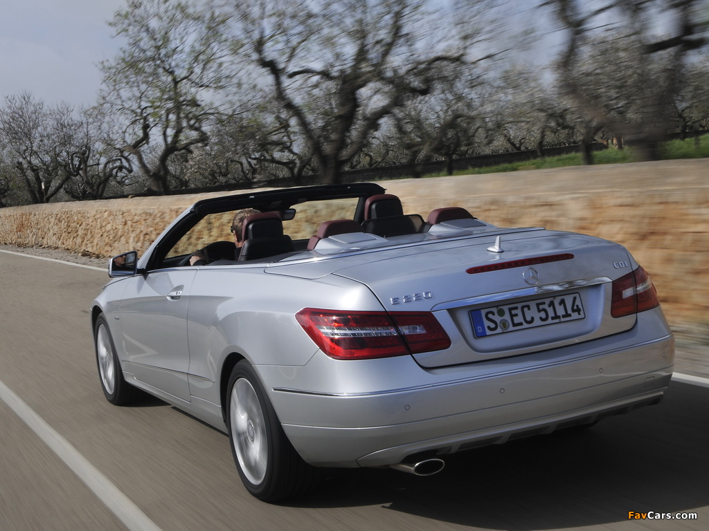 Mercedes-Benz E 220 CDI Cabrio (A207) 2010–12 images (1024 x 768)