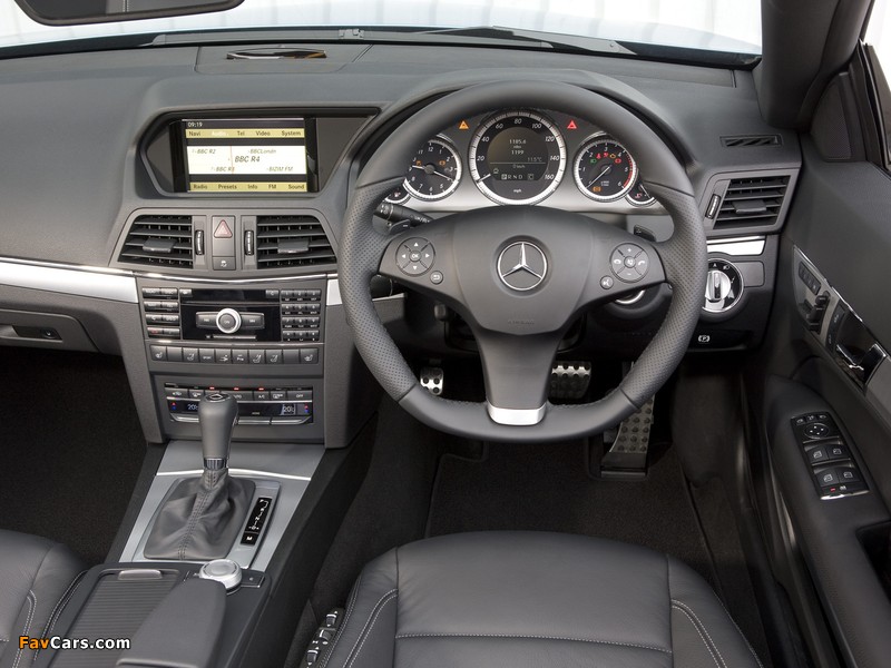 Mercedes-Benz E 250 CDI Cabrio AMG Sports Package UK-spec (A207) 2010–12 images (800 x 600)