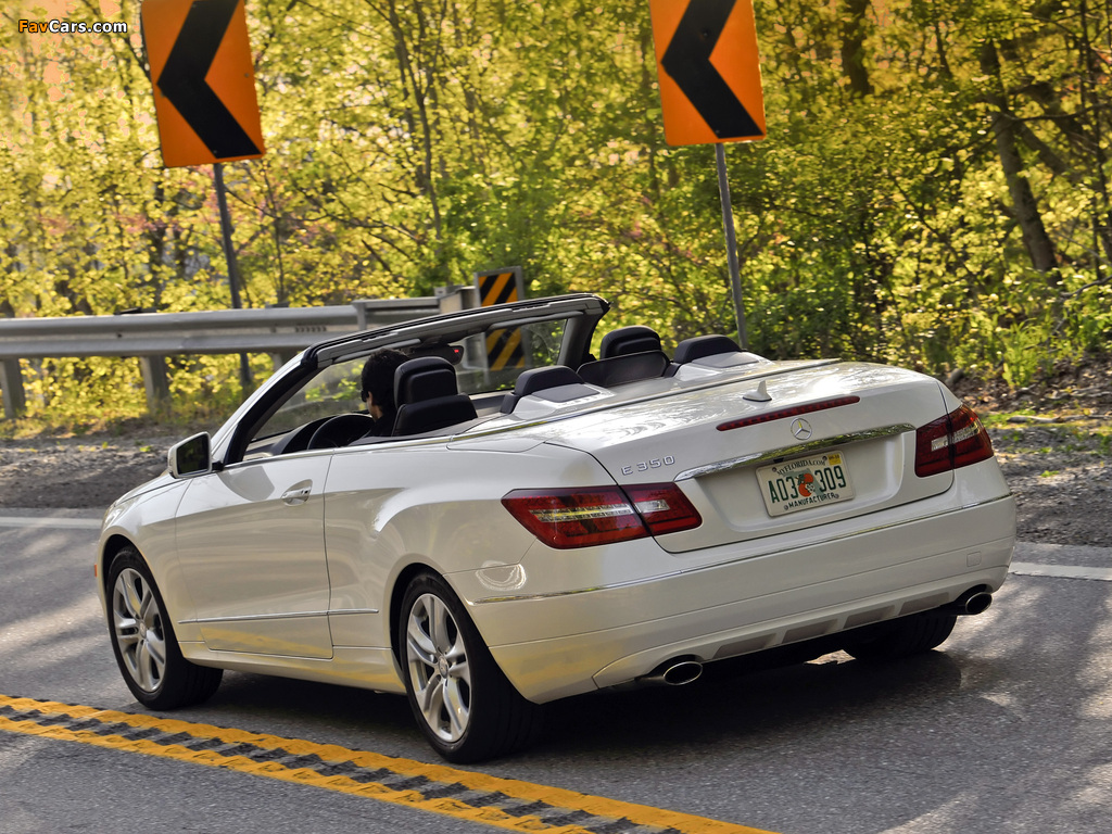 Mercedes-Benz E 350 Cabrio US-spec (A207) 2010–12 images (1024 x 768)