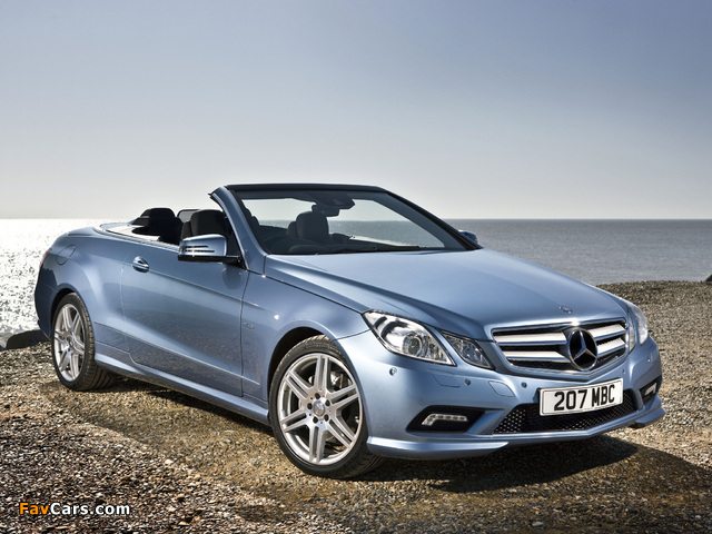 Mercedes-Benz E 250 CDI Cabrio AMG Sports Package UK-spec (A207) 2010–12 photos (640 x 480)