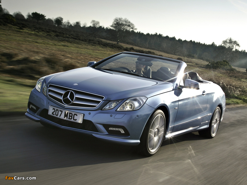 Mercedes-Benz E 250 CDI Cabrio AMG Sports Package UK-spec (A207) 2010–12 photos (800 x 600)