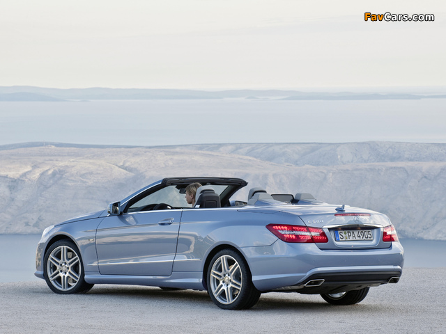 Mercedes-Benz E 500 Cabrio AMG Sports Package (A207) 2010–12 photos (640 x 480)