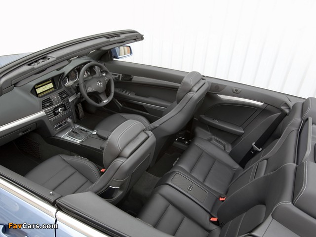 Mercedes-Benz E 250 CDI Cabrio AMG Sports Package UK-spec (A207) 2010–12 photos (640 x 480)