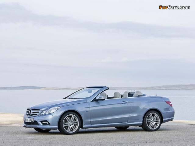 Mercedes-Benz E 500 Cabrio AMG Sports Package (A207) 2010–12 photos (640 x 480)