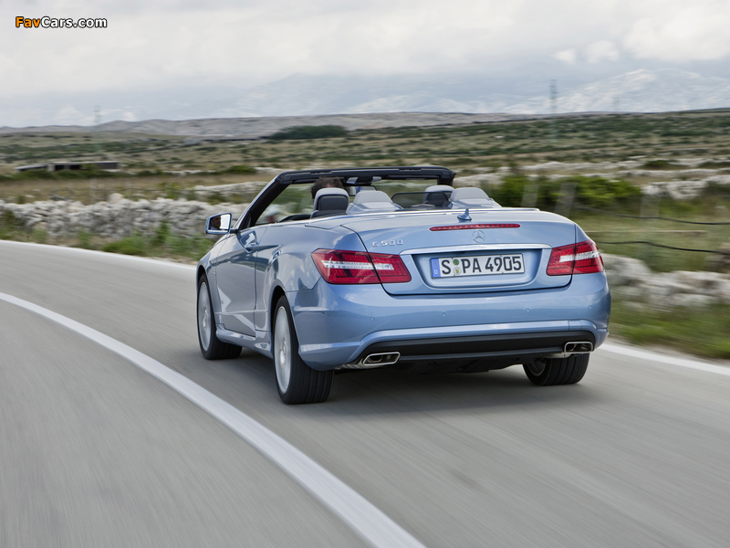 Mercedes-Benz E 500 Cabrio AMG Sports Package (A207) 2010–12 photos (800 x 600)