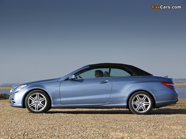 Mercedes-Benz E 250 CDI Cabrio AMG Sports Package UK-spec (A207) 2010–12 photos (640 x 480)