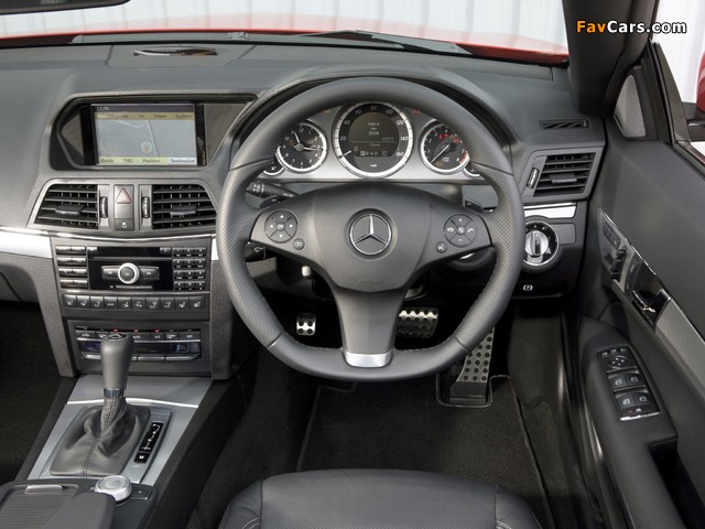Mercedes-Benz E 250 CGI Cabrio AMG Sports Package UK-spec (A207) 2010–12 pictures (640 x 480)