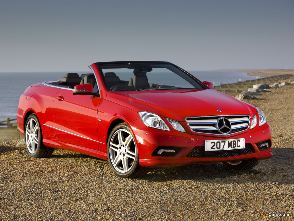 Mercedes-Benz E 250 CGI Cabrio AMG Sports Package UK-spec (A207) 2010–12 pictures (1024 x 768)