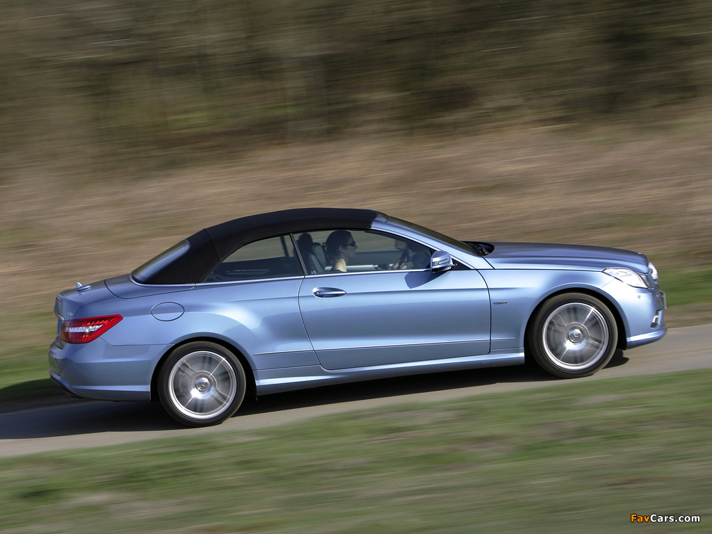 Mercedes-Benz E 250 CDI Cabrio AMG Sports Package UK-spec (A207) 2010–12 wallpapers (1024 x 768)