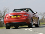 Mercedes-Benz E 250 CGI Cabrio AMG Sports Package UK-spec (A207) 2010–12 wallpapers
