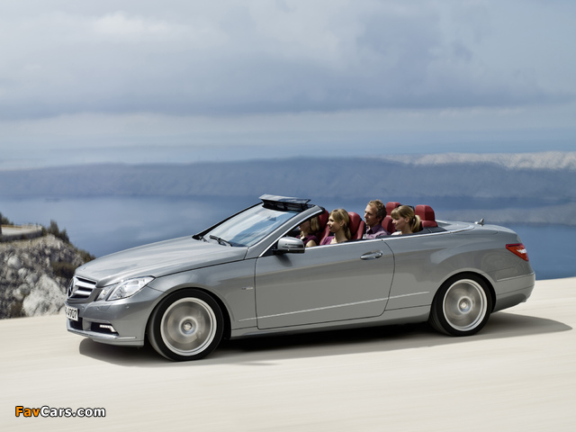 Mercedes-Benz E 350 CGI Cabrio (A207) 2010–12 wallpapers (640 x 480)