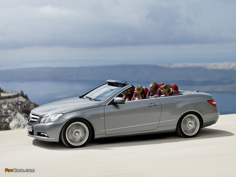 Mercedes-Benz E 350 CGI Cabrio (A207) 2010–12 wallpapers (800 x 600)