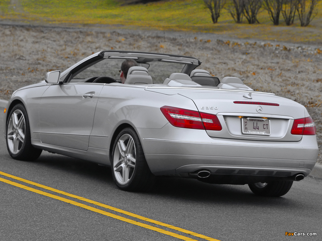 Mercedes-Benz E 350 Cabrio US-spec (A207) 2010–12 wallpapers (1024 x 768)