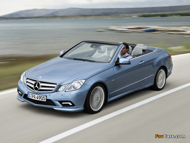 Mercedes-Benz E 500 Cabrio AMG Sports Package (A207) 2010–12 wallpapers (640 x 480)