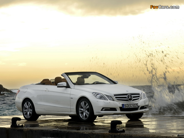 Mercedes-Benz E 250 CGI Cabrio (A207) 2010–12 wallpapers (640 x 480)