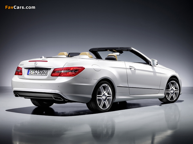 Mercedes-Benz E 500 Cabrio AMG Sports Package (A207) 2010–12 wallpapers (640 x 480)