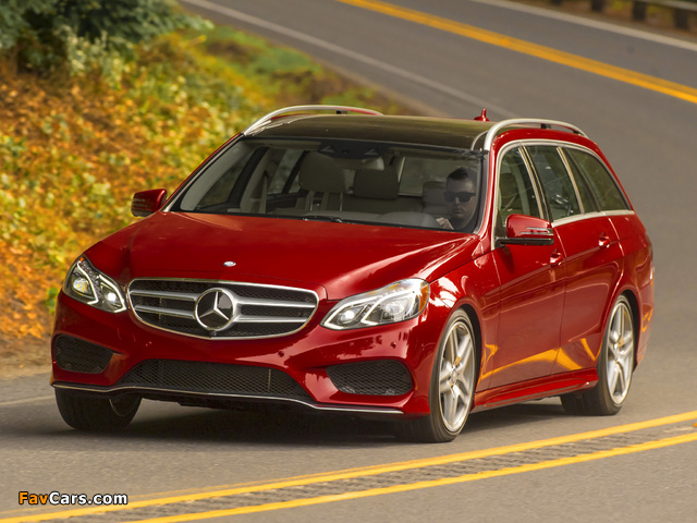 Mercedes-Benz E 350 4MATIC AMG Sports Package Estate US-spec (S212) 2013 images (640 x 480)