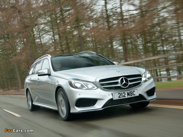 Mercedes-Benz E 350 BlueTec AMG Sports Package Estate UK-spec (S212) 2013 wallpapers (640 x 480)