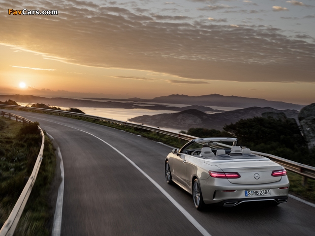 Mercedes-Benz E-Klasse AMG Line Cabrio (A238) 2017 images (640 x 480)