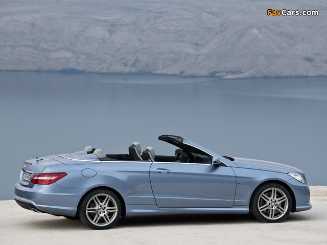 Photos of Mercedes-Benz E 500 Cabrio AMG Sports Package (A207) 2010–12 (640 x 480)