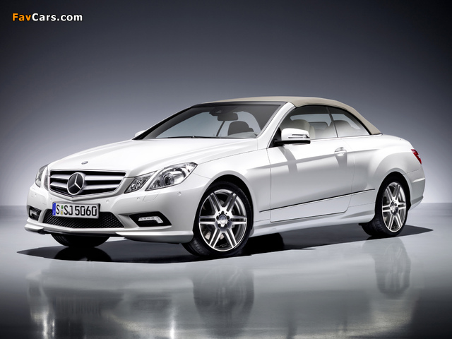 Photos of Mercedes-Benz E 500 Cabrio AMG Sports Package (A207) 2010–12 (640 x 480)