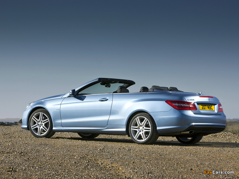 Photos of Mercedes-Benz E 250 CDI Cabrio AMG Sports Package UK-spec (A207) 2010–12 (800 x 600)