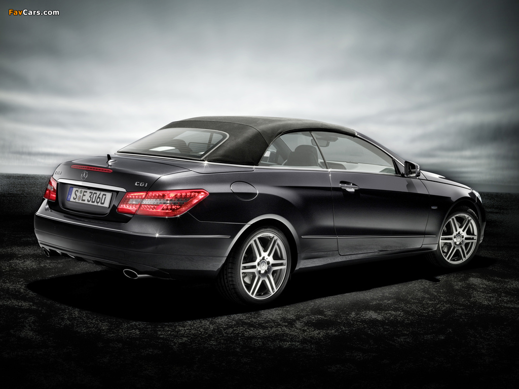 Photos of Mercedes-Benz E 350 CGI Cabrio BlueEfficiency Prime Edition (A207) 2010 (1024 x 768)